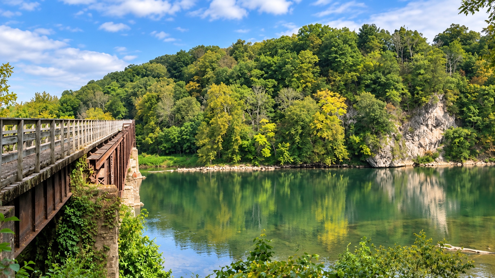 Railroad bridge over the New River
